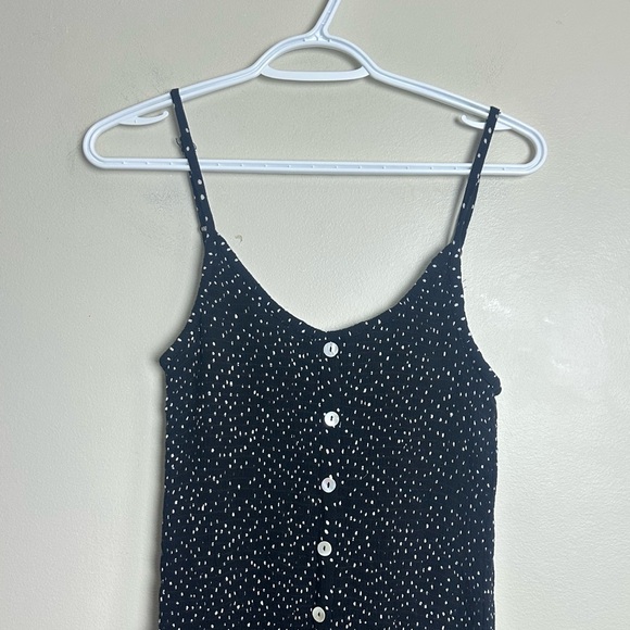 Patrons of Peace Size M Black and White Polka Dot Dress - Picture 2 of 6